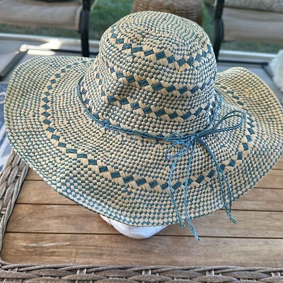 Royal Resortwear Paper Wide Brim Hat 58cm - Picture 1 of 6